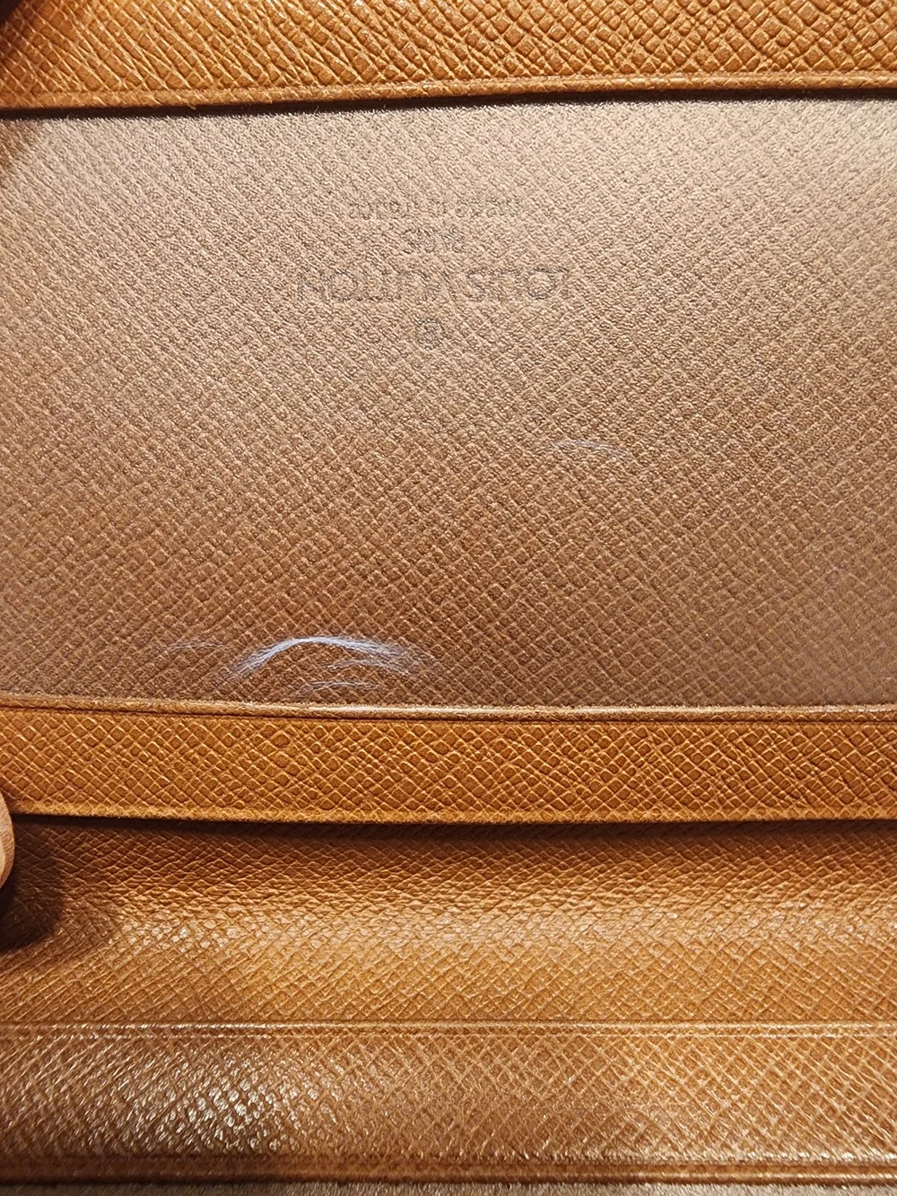Louis Vuitton Monogram Canvas Card Case in Brown and Gold